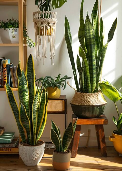 sansaviera szobában